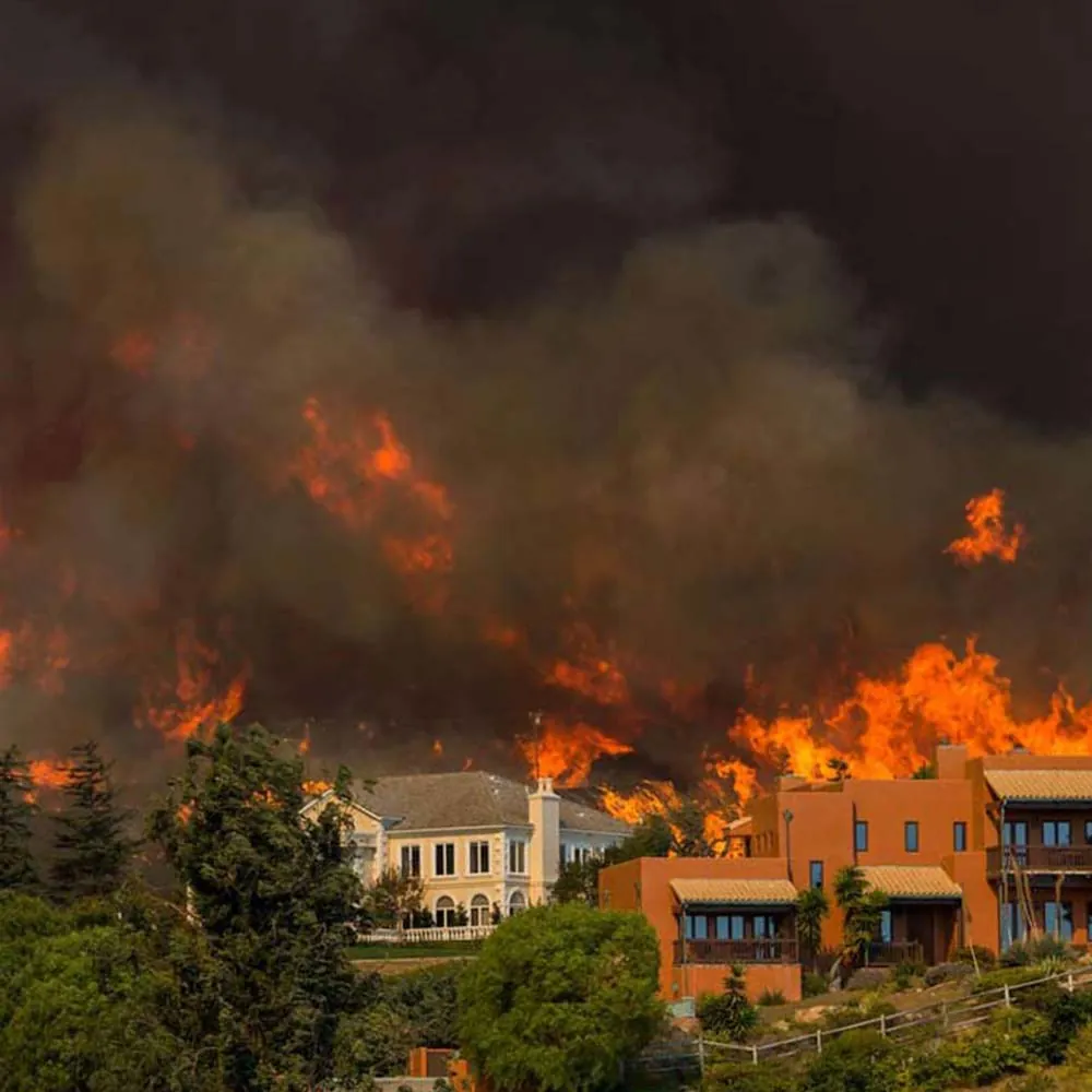 Photo of the Woolsey Fire